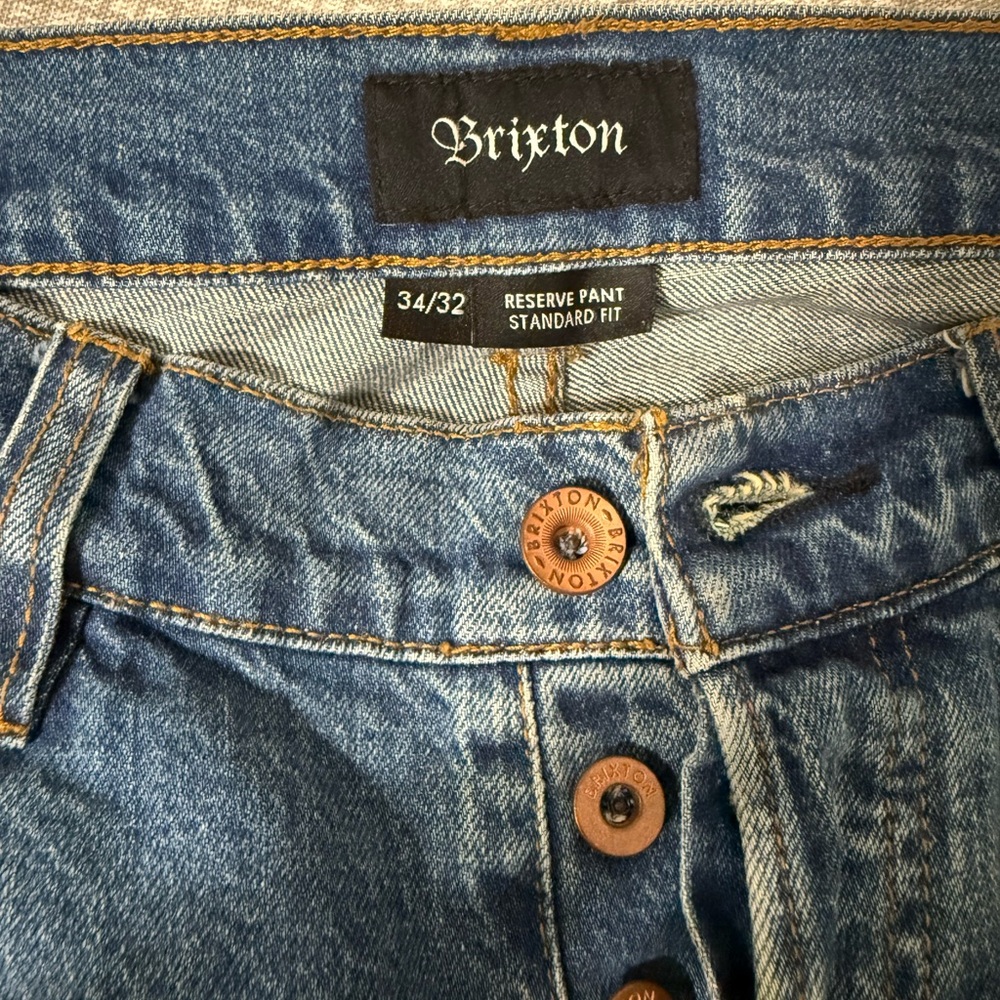 Brixton Men’s Blue Denim Jeans sz 34 x 32
